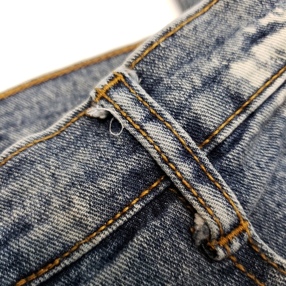 Vintage Y2K Studded Abstract Print Flared Jeans - Picture 12 of 12